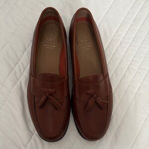 Cole Haan Brown Leather Slip-On Loafers